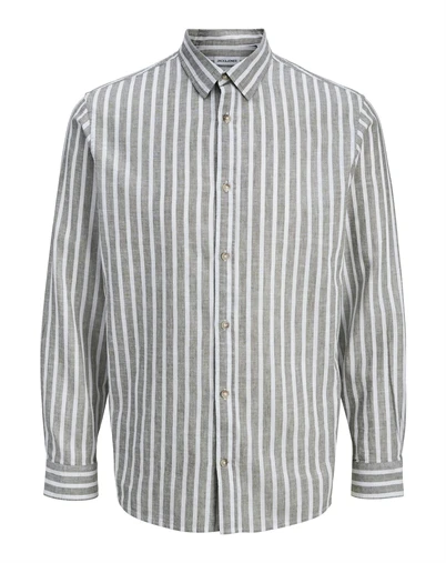 Jack & Jones - JJESummer Linen Blend Skjorte - Vetiver